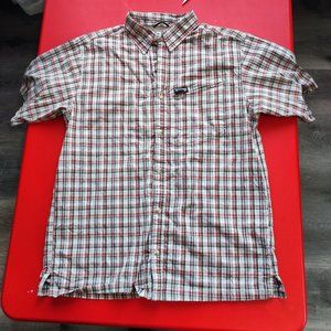 Columbia GRT men's button up short sleeve shirt size L